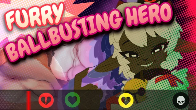 Furry Ballbusting Hero - I Heart You